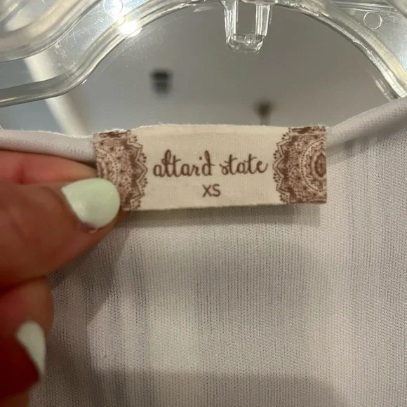 XS Altar'd State button up striped blue dress worn 2x in great condition - Picture 4 of 4